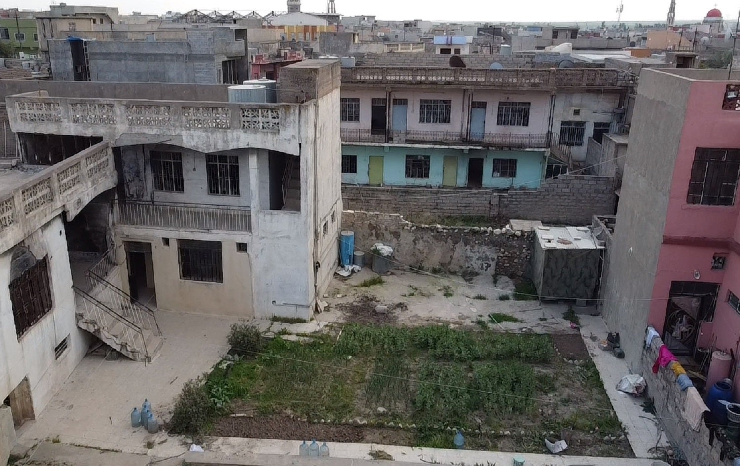 Parts of Qaraqosh remain derelict, as seen in this photo from March 2, 2021. Photo: Bilind T. Abdullah / Rudaw